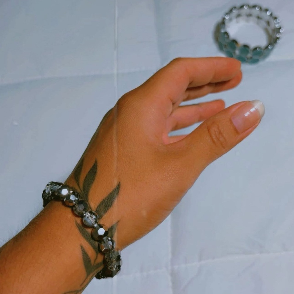 Silver Beaded Bracelet